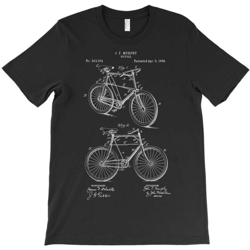 Vintage Patent Print 1898 Bicycle Cycling T-shirt | Artistshot