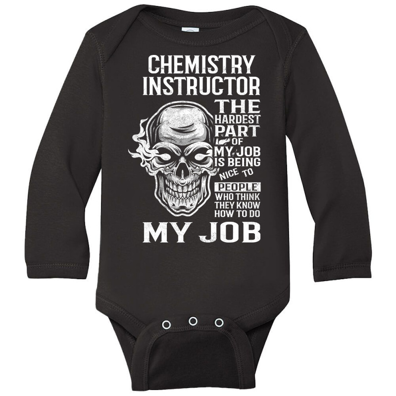 Chemistry Instructor T Shirt - The Hardest Part Gift Item Tee Long Sleeve Baby Bodysuit | Artistshot