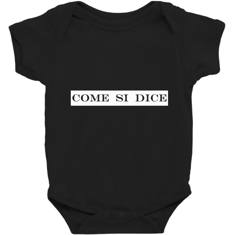 Come Si Dice How Do You Say Baby Bodysuit by declangreenwood | Artistshot