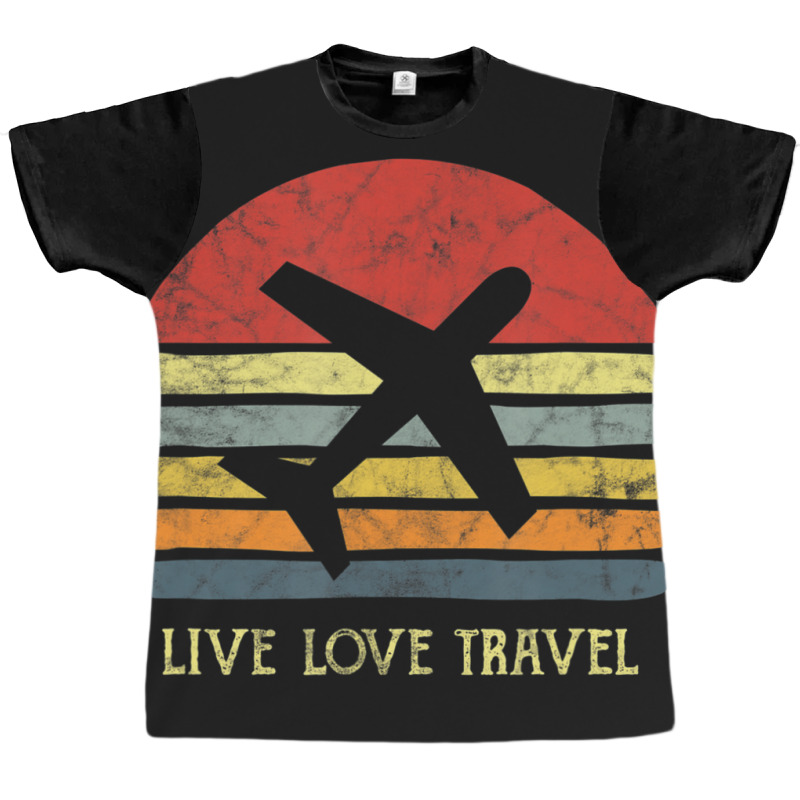 Vintage Travel World Traveler Themed Gift Love Traveling Graphic T-shirt | Artistshot