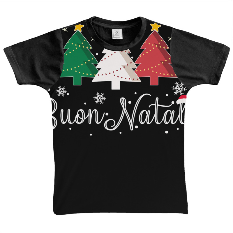 Buon Natale Italian Christmas Tree   Xmas Pullover Hoodie Graphic Youth T-shirt by gehnhe | Artistshot