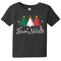 Buon Natale Italian Christmas Tree   Xmas Pullover Hoodie Baby Tee | Artistshot