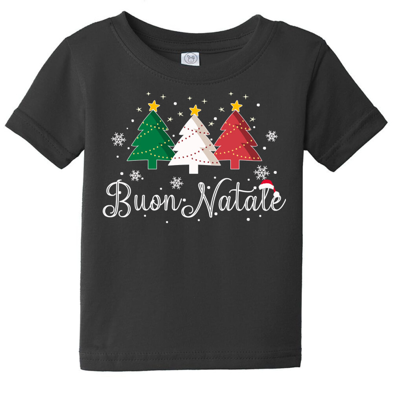 Buon Natale Italian Christmas Tree   Xmas Pullover Hoodie Baby Tee by gehnhe | Artistshot