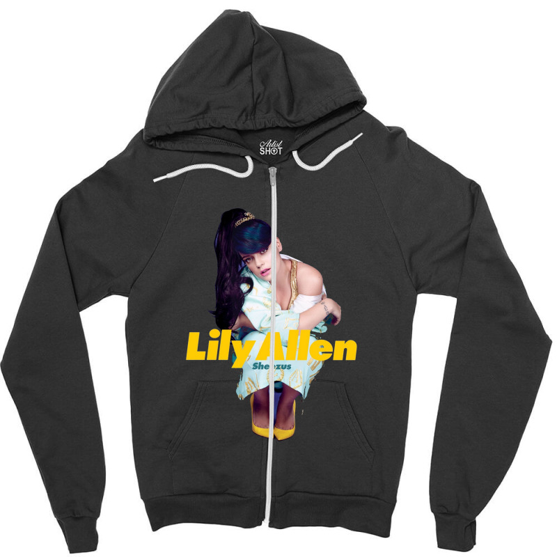 Lily Allen Zipper Hoodie by zamonas840404 | Artistshot