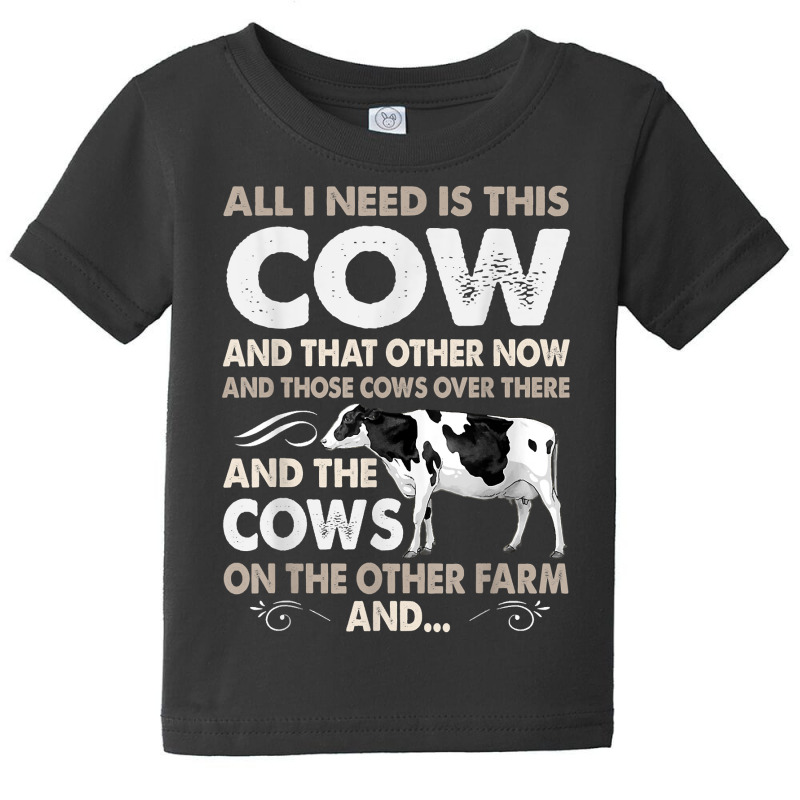 Funny Dairy Cow Design For Men Women Heifer Cattle Farmers T Shirt Baby Tee | Artistshot