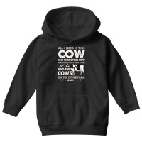 Funny Dairy Cow Design For Men Women Heifer Cattle Farmers T Shirt Youth Hoodie | Artistshot