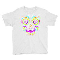 Big Calaveras Makeup Sugar Skull Day Of The Dead Sweatshirt Youth Tee | Artistshot