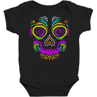 Big Calaveras Makeup Sugar Skull Day Of The Dead Sweatshirt Baby Bodysuit | Artistshot