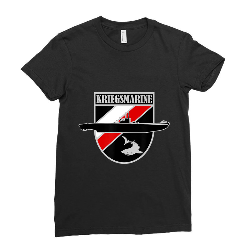 Ww2 German Uboat Kriegsmarine Ladies Fitted T-Shirt by bummercaught | Artistshot