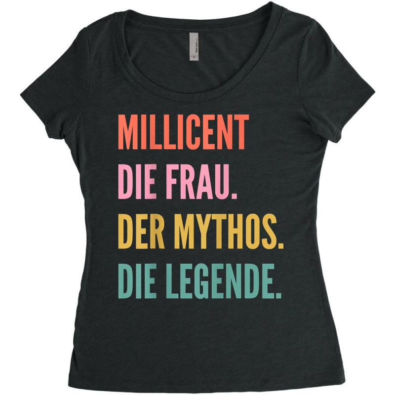 Funny German First Name Design   Millicent T Shirt Women's Triblend Scoop T-shirt by toraprqwfg | Artistshot