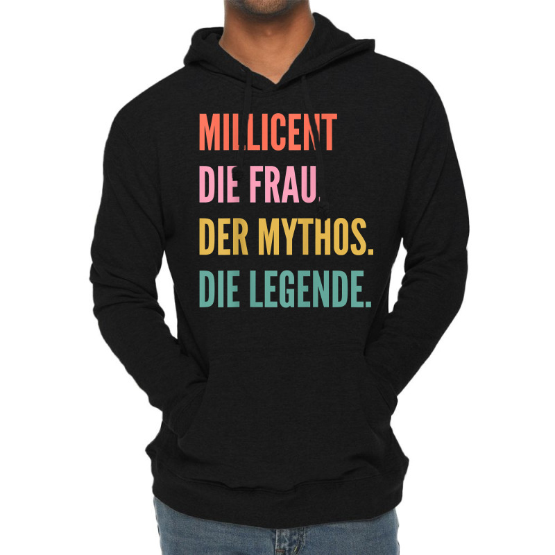 Funny German First Name Design   Millicent T Shirt Lightweight Hoodie by toraprqwfg | Artistshot