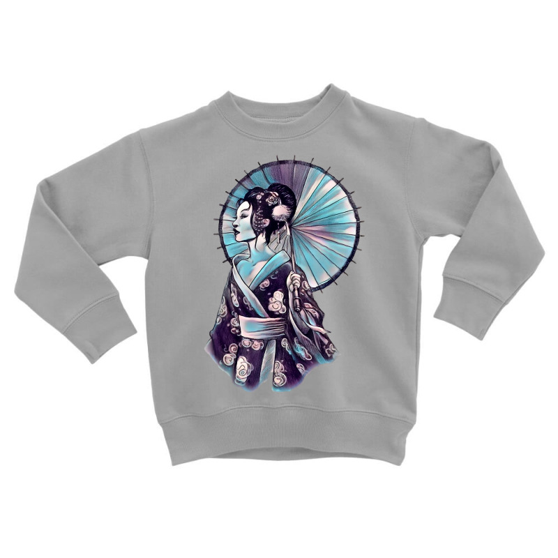 Geisha Watercolor Tokyo Parasol T Shirt Toddler Sweatshirt by anitrasargisg5b | Artistshot