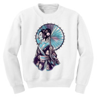 Geisha Watercolor Tokyo Parasol T Shirt Youth Sweatshirt | Artistshot