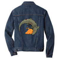 Scp 999 + Scp 682 Tickle Monster + Hard To Destroy Reptile Men Denim Jacket | Artistshot