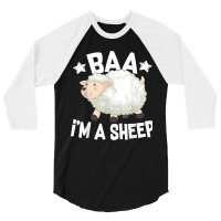 I'm A Sheep Lamb Farm Country Farming Animals Lover 3/4 Sleeve Shirt | Artistshot