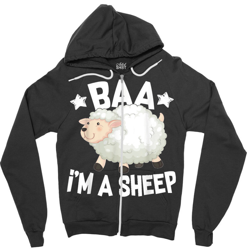 I'm A Sheep Lamb Farm Country Farming Animals Lover Zipper Hoodie by JOSEPHDOMINICWILLIS | Artistshot