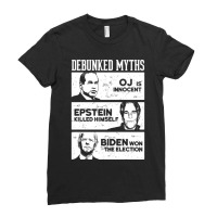 Debunked Myths 2020 Election A Biden Oj Epstein Ladies Fitted T-shirt | Artistshot