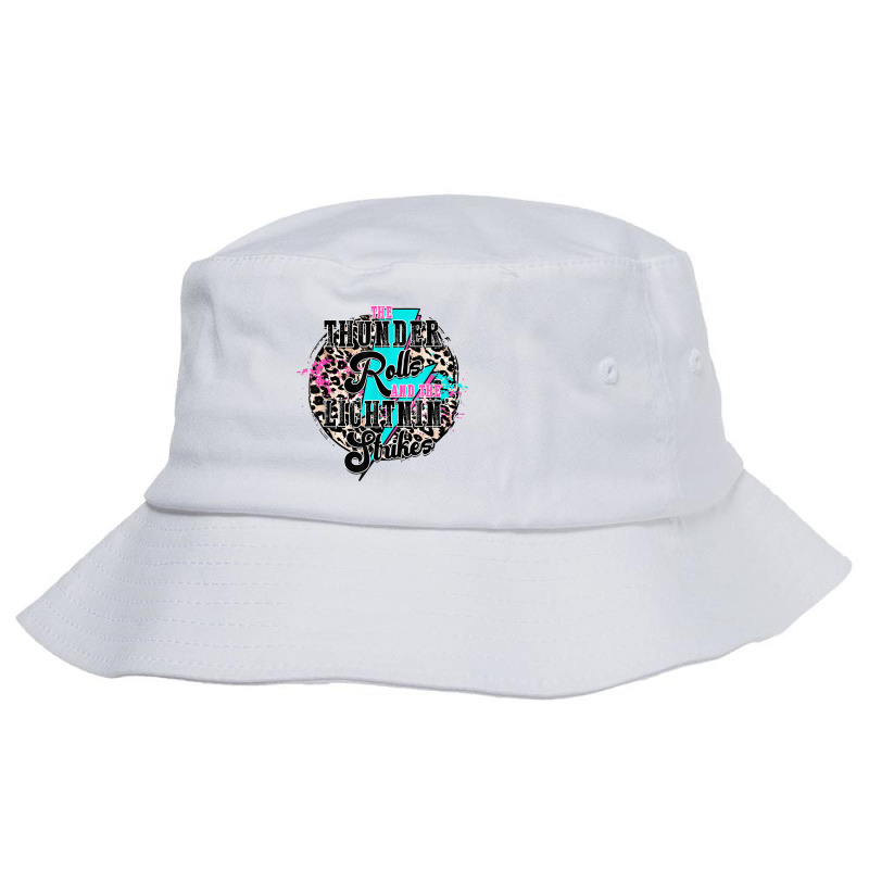 The Thunder Rolls And The Lightnin Strikes Leopard Bucket Hat by JaronKennedy | Artistshot