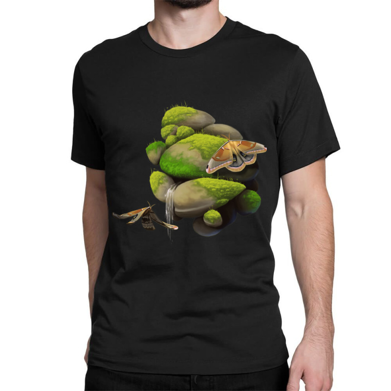 Polyphemus Moths On Rocks Classic T-shirt | Artistshot