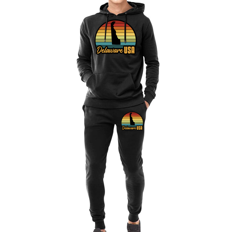 Delaware Usa Love Hoodie & Jogger Set | Artistshot