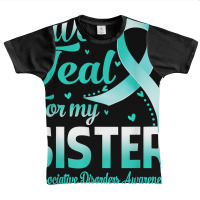 I Wear Teal For My Sister Dissociative Disorders Awareness T Shirt Graphic Youth T-shirt | Artistshot