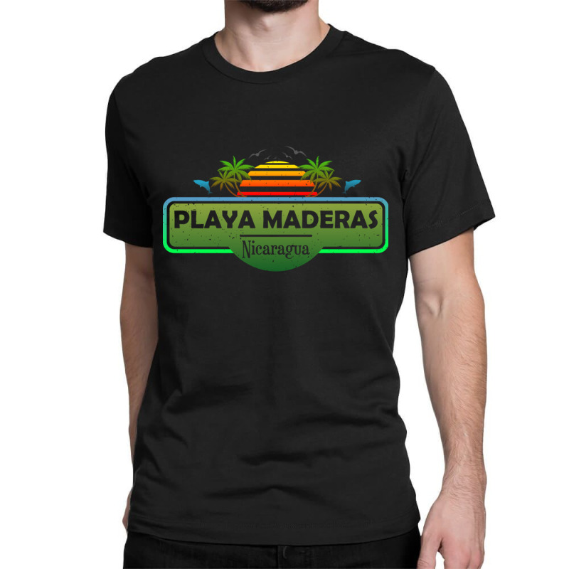 Playa Maderas Beach Nicaragua Palm Trees Sunset Summer Have Classic T-shirt by EdieTiffany | Artistshot