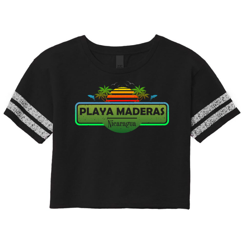 Playa Maderas Beach Nicaragua Palm Trees Sunset Summer Have Scorecard Crop Tee by EdieTiffany | Artistshot