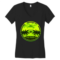 Playa Maderas Beach Nicaragua Palm Trees Sunset Summer Me Women's V-neck T-shirt | Artistshot