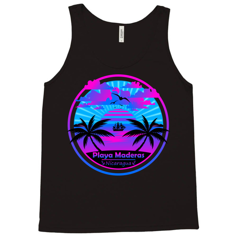 Playa Maderas Beach Nicaragua Palm Trees Sunset Summer Tee Tank Top by EdieTiffany | Artistshot