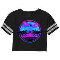 Playa Maderas Beach Nicaragua Palm Trees Sunset Summer Tee Scorecard Crop Tee | Artistshot