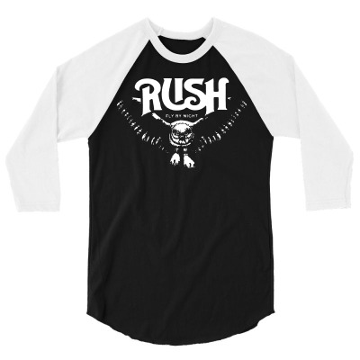 Rush T Shirt Vintage Band Shirts 3/4 Sleeve Shirt Designed By Teeshop