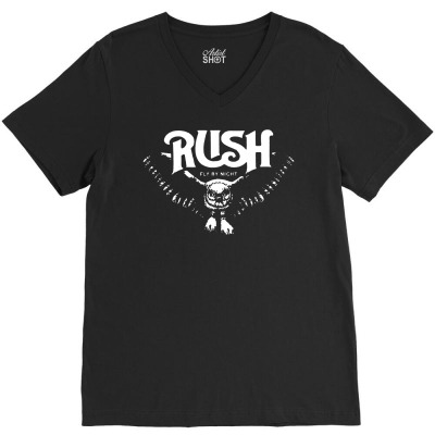Rush T Shirt Vintage Band Shirts V-neck Tee Designed By Teeshop