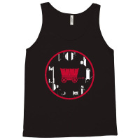 Circle The Wagons  Blue Tank Top | Artistshot