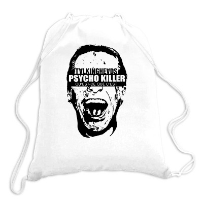 Talking Heads T Shirt American Psycho Killer 80s Vintage Rock Tees Drawstring Bags Designed By Teeshop