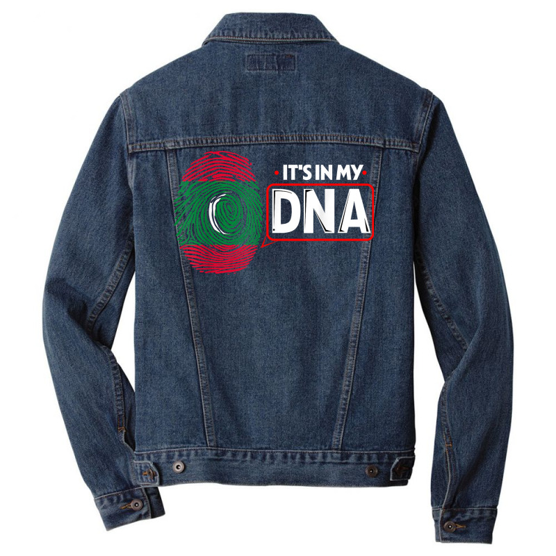 Its In My Dna National Flag Maldivian Patriotic Maldives T Shirt Men Denim Jacket | Artistshot