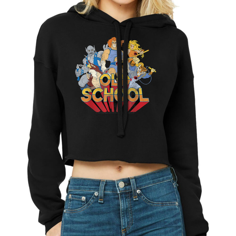 Thundercats Old School Group Shot Cropped Hoodie by GretchenJennie | Artistshot