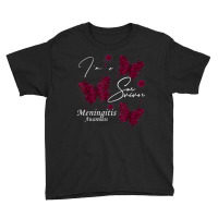 I'm A Survivor Meningitis Awareness Butterfly T Shirt Youth Tee | Artistshot