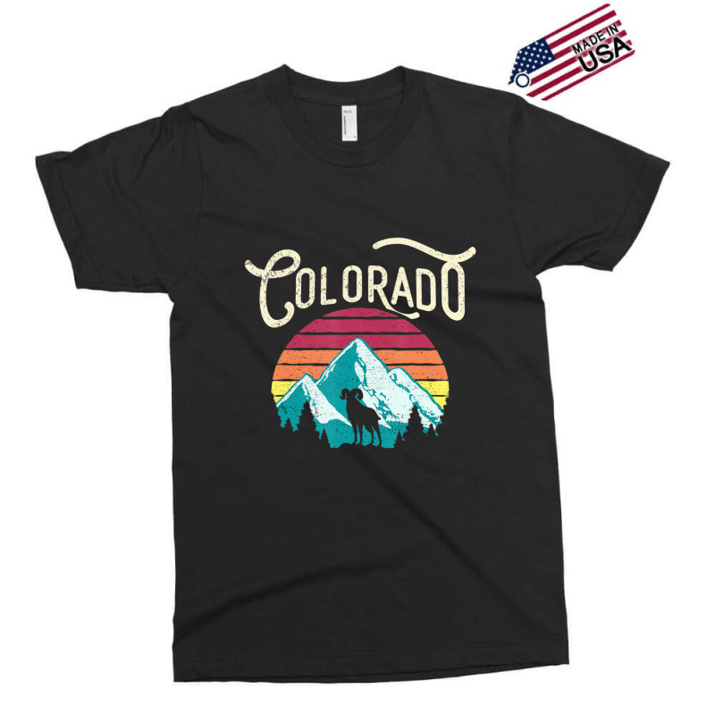 Retro Colorado Co Mountains Wildlife Bighorn Sheep Exclusive T-shirt by degreesgunner | Artistshot