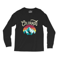 Retro Colorado Co Mountains Wildlife Bighorn Sheep Long Sleeve Shirts | Artistshot