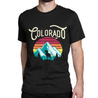 Retro Colorado Co Mountains Wildlife Bighorn Sheep Classic T-shirt | Artistshot