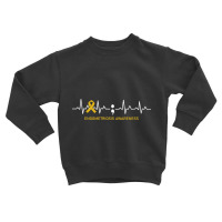 Endometriosis Awareness Heartbeat - In This Family We Fight Together-f Toddler Sweatshirt | Artistshot