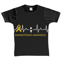 Endometriosis Awareness Heartbeat - In This Family We Fight Together-f Graphic Youth T-shirt | Artistshot