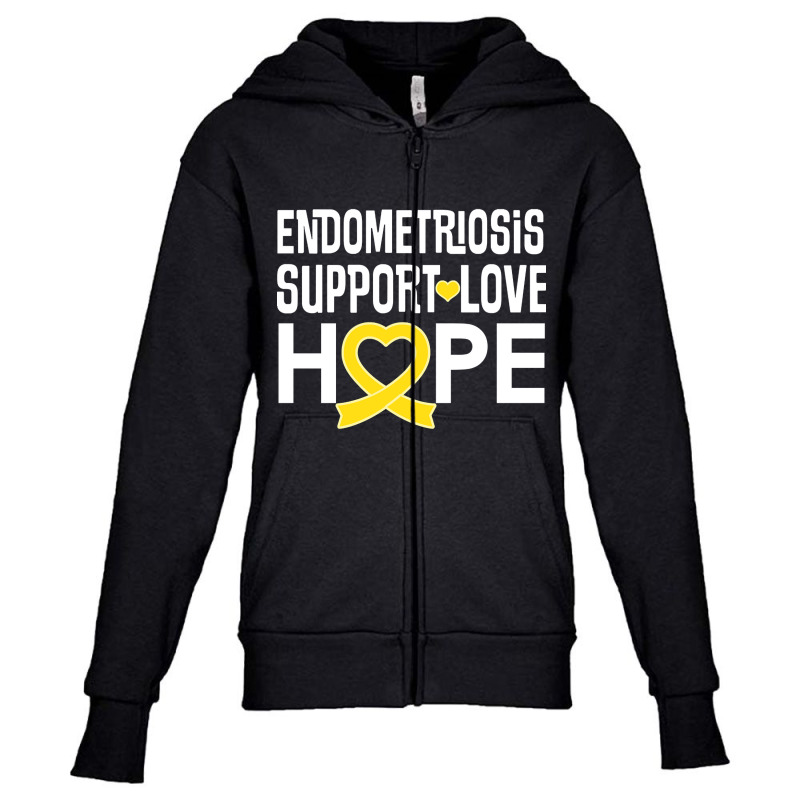 Endometriosis Awareness Support (2) Youth Zipper Hoodie | Artistshot