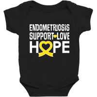 Endometriosis Awareness Support (2) Baby Bodysuit | Artistshot