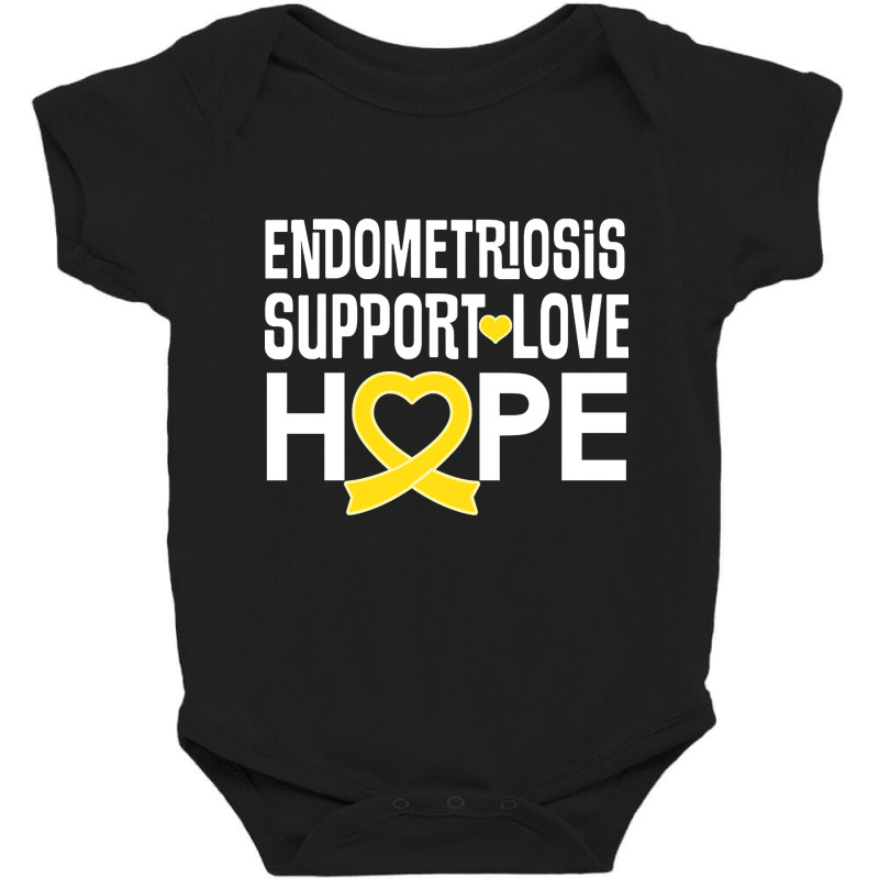 Endometriosis Awareness Support (2) Baby Bodysuit | Artistshot