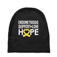 Endometriosis Awareness Support (2) Baby Beanies | Artistshot