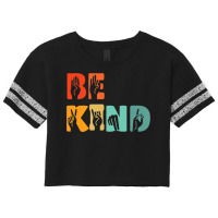 Be Kind Hand Signal Sign Language Unity Day Anti Bullying Premium T Sh Scorecard Crop Tee | Artistshot