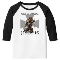 Normal Isn't Coming Back Jesus Is Christian Warrior Messages Youth 3/4 Sleeve | Artistshot