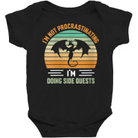 Womens I'm Not Procrastinating I'm Doing Side Quests Dragon V Neck T S Baby Bodysuit | Artistshot