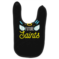 I Teach Future Saints Catholic School Teacher Christian Baby Bibs | Artistshot